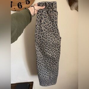 Cheetah Barrel Pants